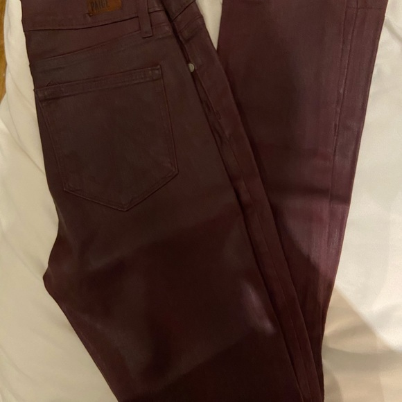 Paige burgundy waxed jeans - Picture 4 of 4